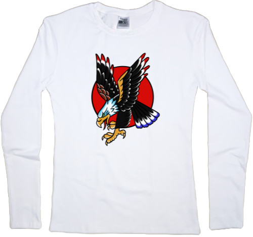 Women's Longsleeve Shirt - eagle tattoo - Mfest