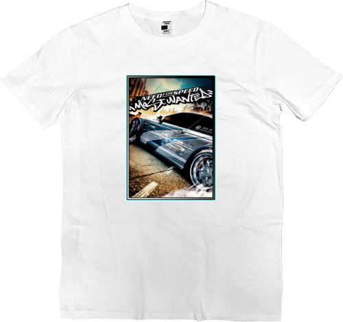 Men’s Premium T-Shirt - NFS MOST WANTED BMW Neon - Mfest