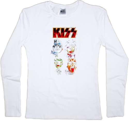 Women's Longsleeve Shirt - Kiss art - Mfest