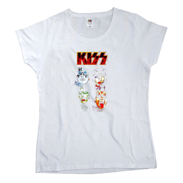 Women's T-shirt Fruit of the loom - Kiss art - Mfest