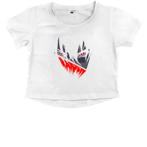 Kids' Premium Cropped T-Shirt - Genshin Impact Shogun Raiden - Mfest