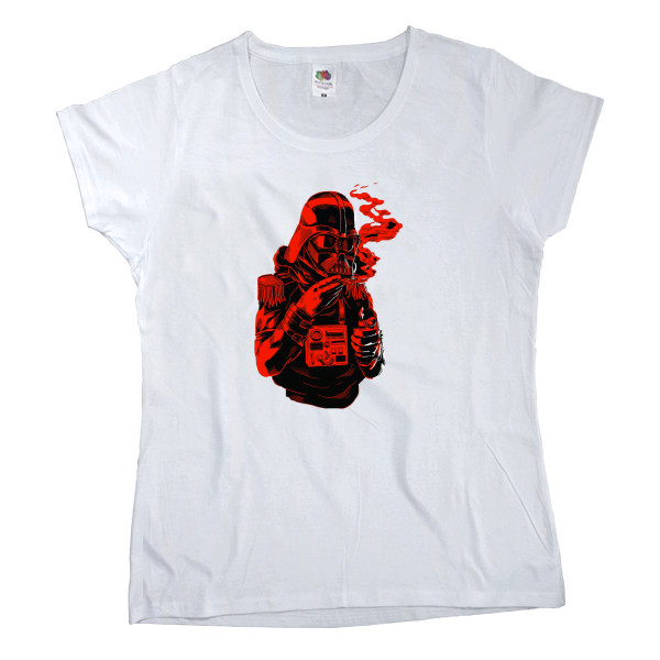 Women's T-shirt Fruit of the loom - Darth Vader red - Mfest