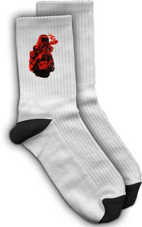 Socks - Darth Vader red - Mfest