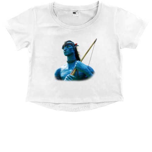 Kids' Premium Cropped T-Shirt - Avatar art - Mfest