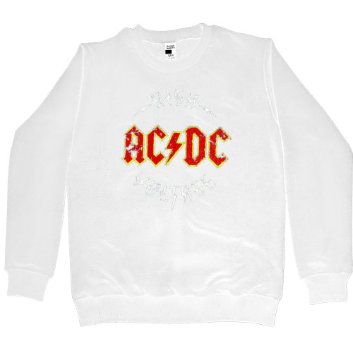 Women's Premium Sweatshirt - AC DC rock 'n' roll art - Mfest