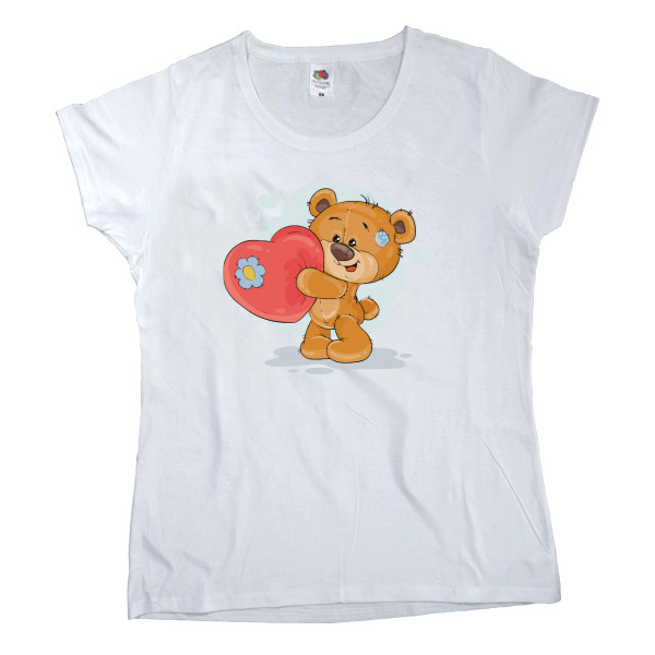 Women's T-shirt Fruit of the loom - Vedmedic with Heart - Mfest