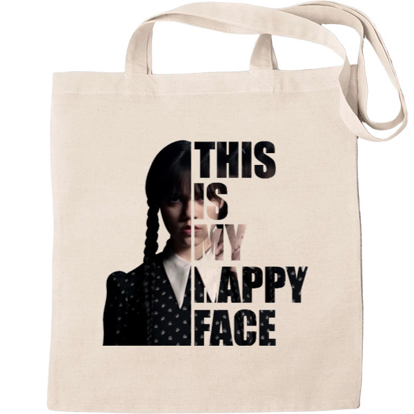 Tote Bag - Wednesday This Is My Happy Face - Mfest