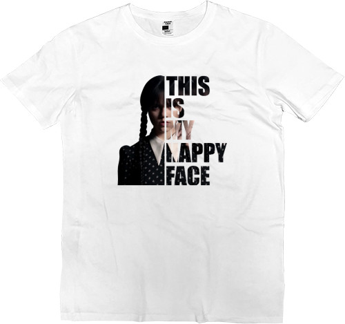 Men’s Premium T-Shirt - Wednesday This Is My Happy Face - Mfest