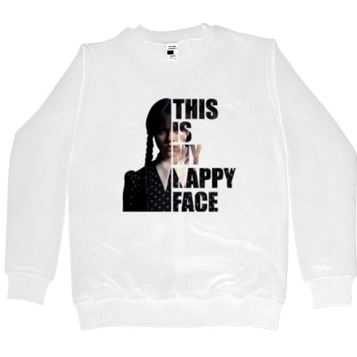 Men’s Premium Sweatshirt - Wednesday This Is My Happy Face - Mfest