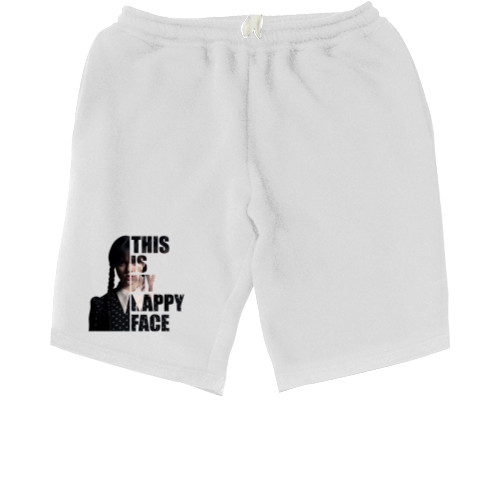 Men's Shorts - Wednesday This Is My Happy Face - Mfest