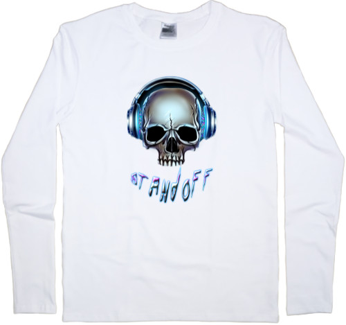 Men's Longsleeve Shirt - standoff 2 scull art png - Mfest