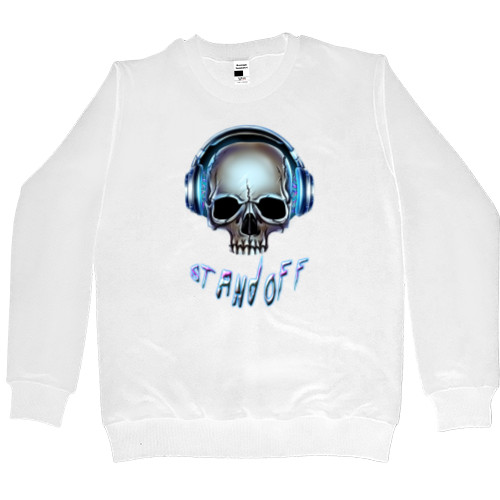 Men’s Premium Sweatshirt - standoff 2 scull art png - Mfest