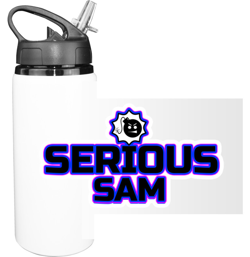 Sport Water Bottle - serious sam - Mfest