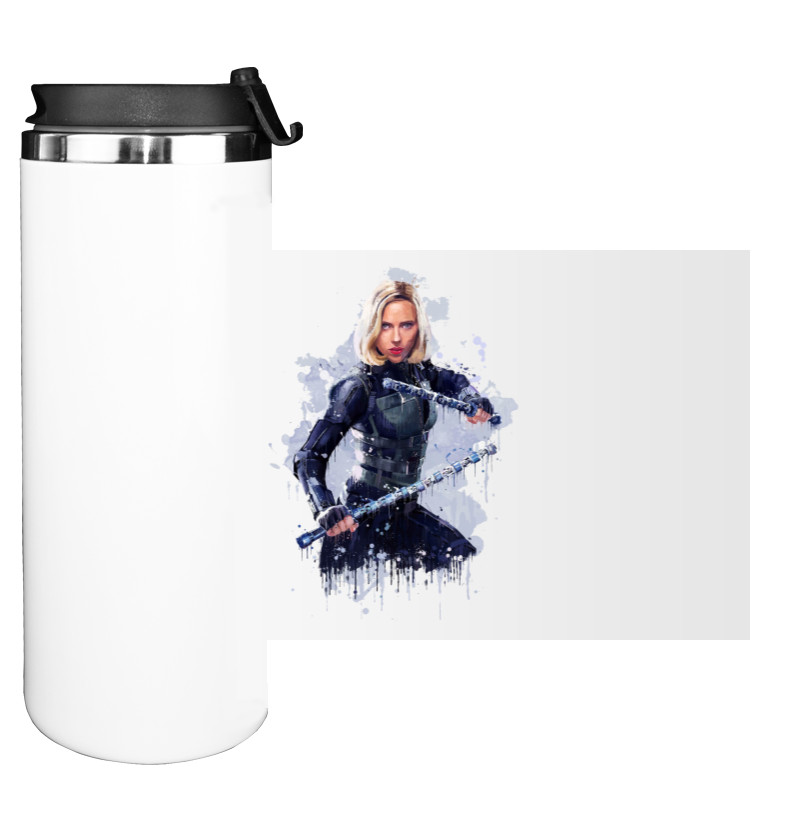 Captain Marvel - Water Bottle on Tumbler - Captain Marvel - Mfest