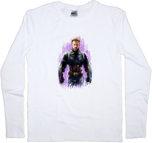 Men's Longsleeve Shirt - Captain America art - Mfest