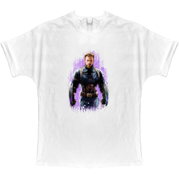 T-shirt Oversize - Captain America art - Mfest