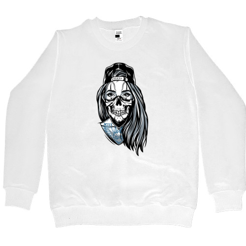 Women's Premium Sweatshirt - Girl Skull New - Mfest