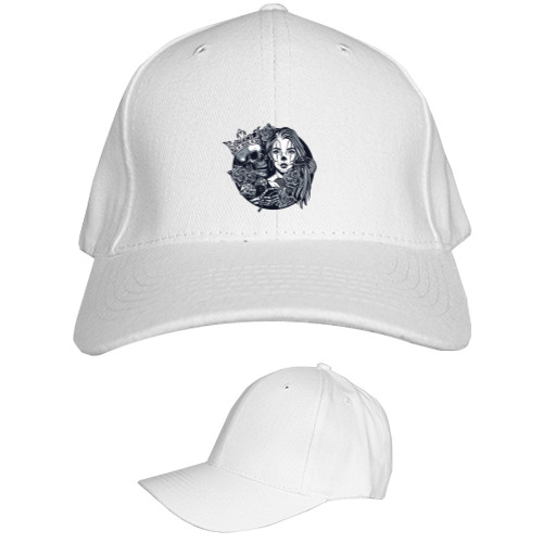 Kids' Baseball Cap 6-panel - Girl with a skeleton mexico - Mfest