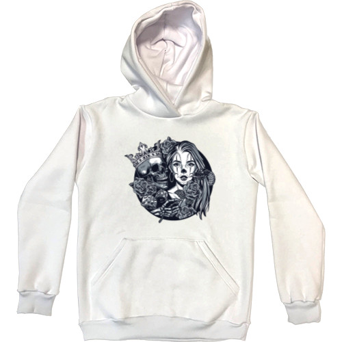 Kids' Premium Hoodie - Girl with a skeleton mexico - Mfest