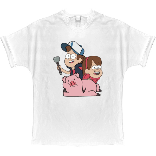 T-shirt Oversize - Gravity Falls - Mfest