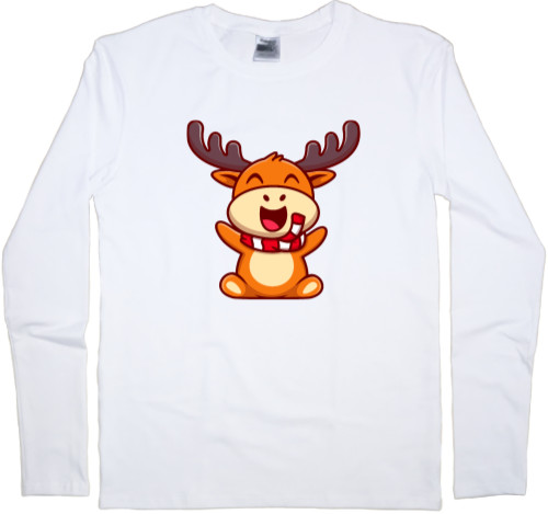 Men's Longsleeve Shirt - Rіzdvyany deer art - Mfest