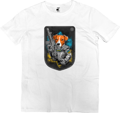 Men’s Premium T-Shirt - Dog Patron Art - Mfest