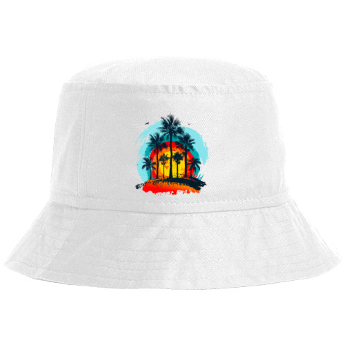 Bucket Hat - Palm trees in the Tropics - Mfest