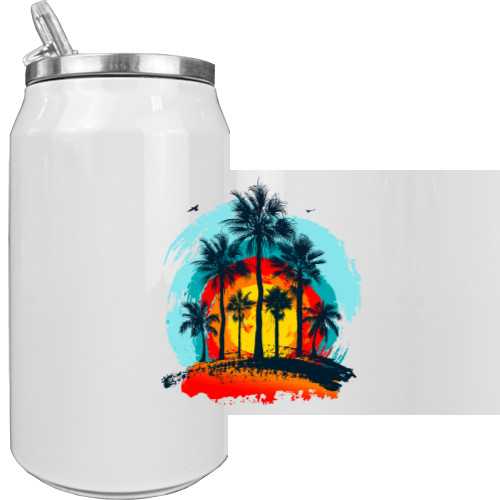 Aluminum Can - Palm trees in the Tropics - Mfest