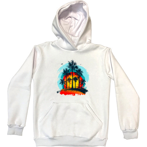 Kids' Premium Hoodie - Palm trees in the Tropics - Mfest