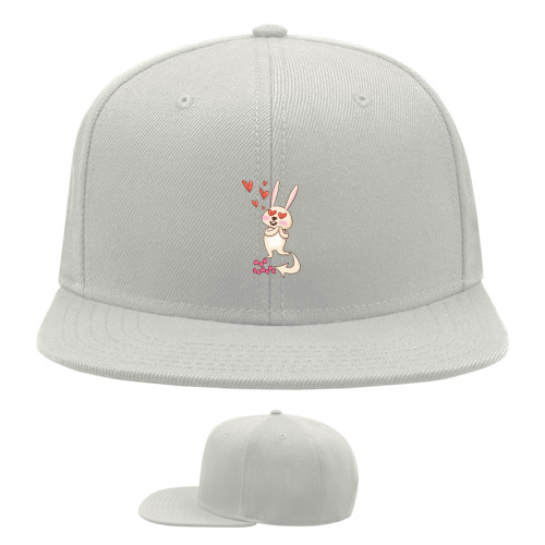 Snapback Baseball Cap - He is my bunny - Mfest