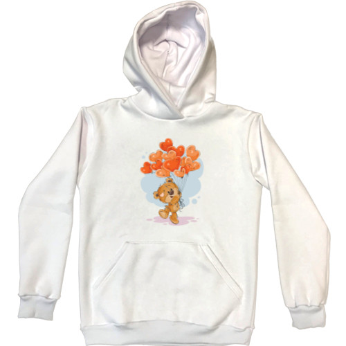 Unisex Hoodie - Teddy Bear Litin on Balls - Mfest