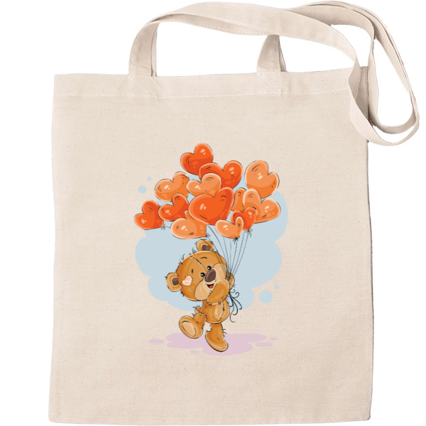 Tote Bag - Teddy Bear Litin on Balls - Mfest