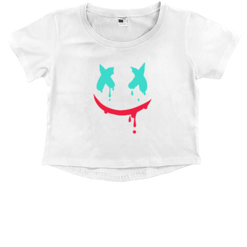 Kids' Premium Cropped T-Shirt - Marshmallow New - Mfest