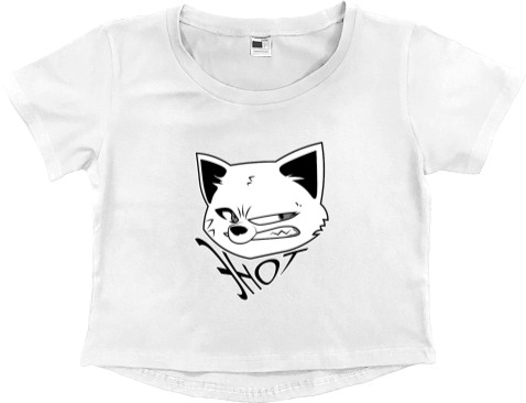 Women's Cropped Premium T-Shirt - Raccoon art - Mfest