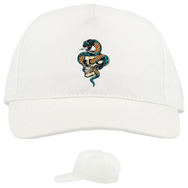 Baseball Caps - 5 panel - Змея в Черепе Арт - Mfest