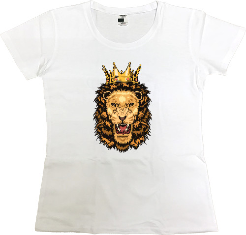 Women's Premium T-Shirt - Крутой Лев - Mfest