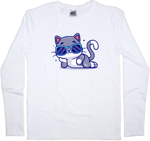 Kids' Longsleeve Shirt - Крутой Кот - Mfest