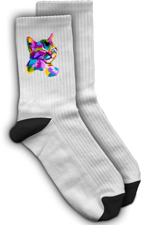 Socks - Кот Журбей в стиле АРТ - Mfest