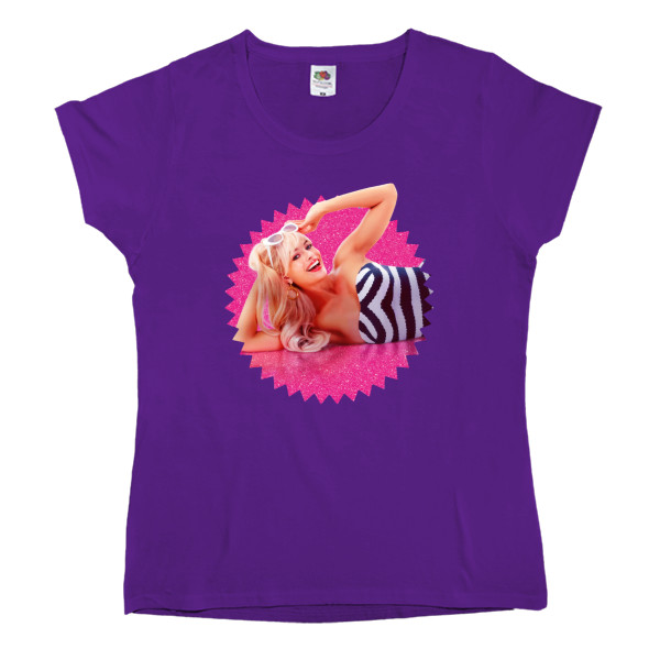 Women's T-shirt Fruit of the loom - Pink Barbie - Mfest