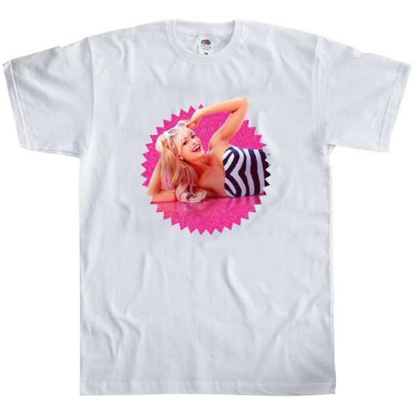 Kids' T-Shirt Fruit of the loom - Pink Barbie - Mfest