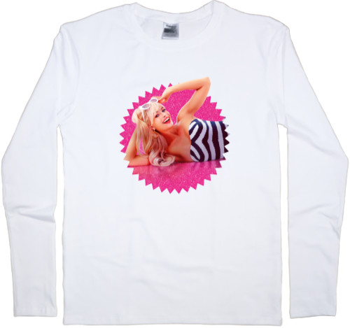 Men's Longsleeve Shirt - Pink Barbie - Mfest