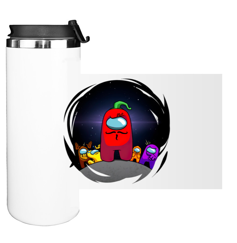 Water Bottle on Tumbler - Edison Pepper Among As - Mfest