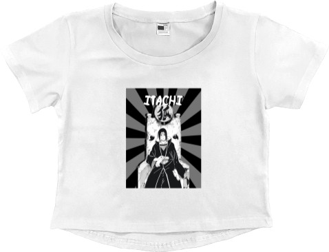 Women's Cropped Premium T-Shirt - Itachi - Mfest