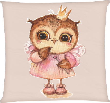 Square Throw Pillow - Owl 7 - Mfest