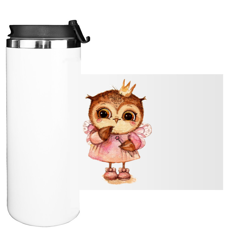 Water Bottle on Tumbler - Owl 7 - Mfest