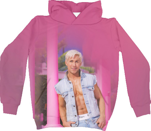 Kids' Hoodie 3D - Ken | Ryan Gosling | 3D - Mfest