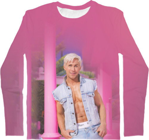 Men's Longsleeve Shirt 3D - Ken | Ryan Gosling | 3D - Mfest