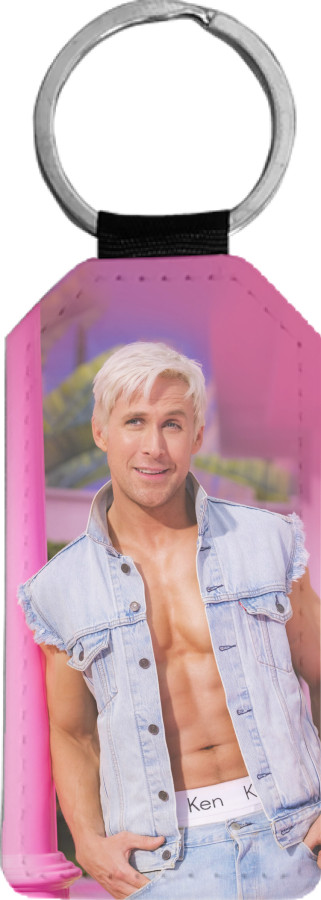 Rectangular Keychain - Ken | Ryan Gosling | 3D - Mfest