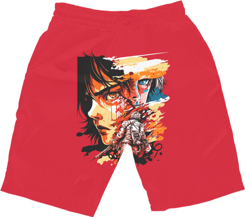 Men's Shorts 3D - Attack on Titan - Mfest