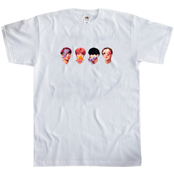 Men's T-Shirt Fruit of the loom - flowers line bts - Mfest